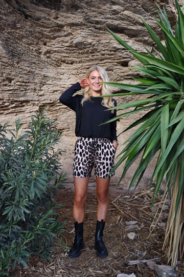 Liberté - Alma Shorts - Big Lux Leo Fossil